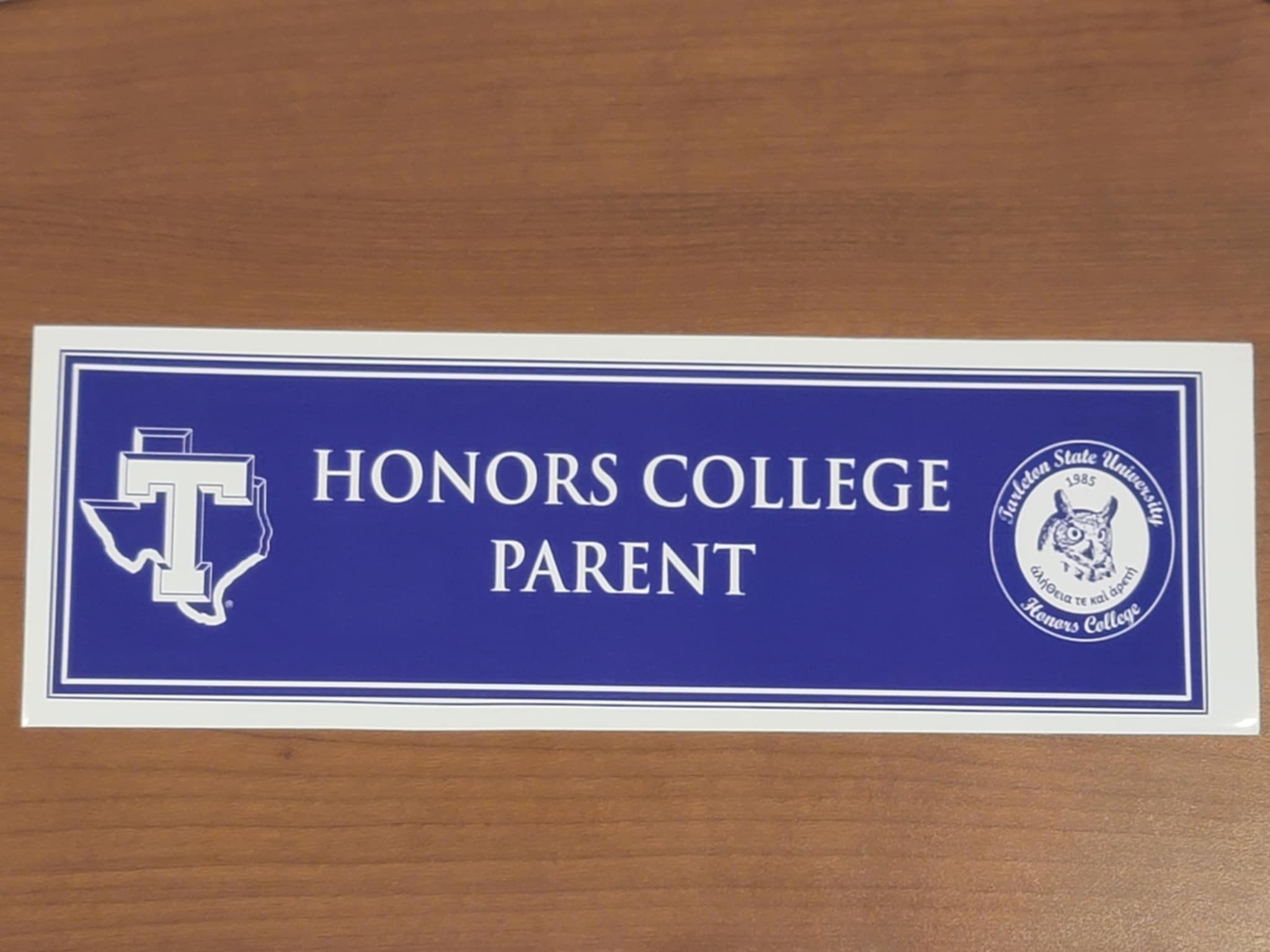 Honors College Parent Bumper Sticker