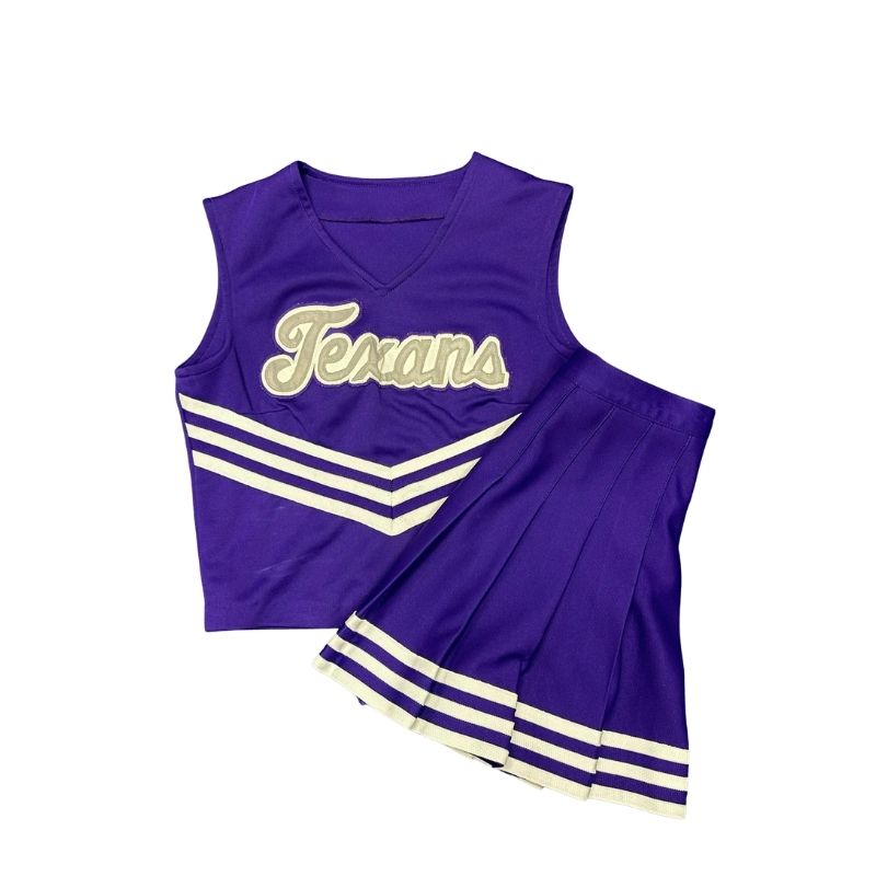 Female Purple Script Texans Uniform