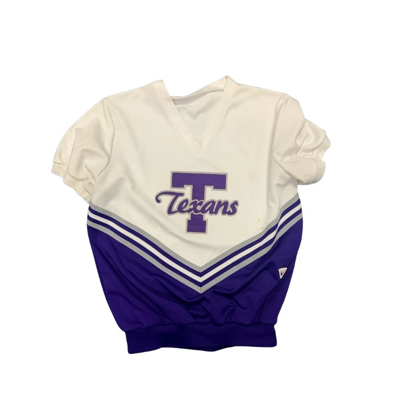 Male Cursive Texans Block T Banded Bottom Top