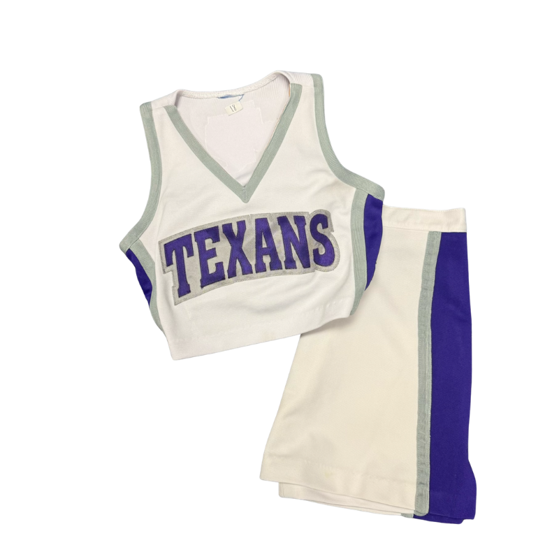 Female White Texans Crop Uniform